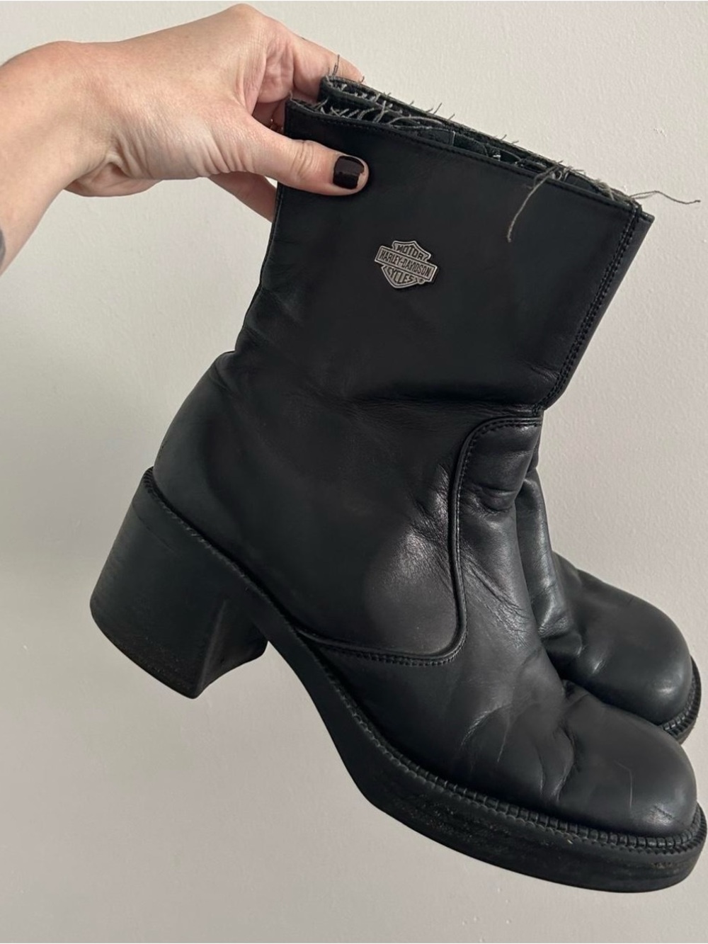 Harley-Davidson Black Leather Boots